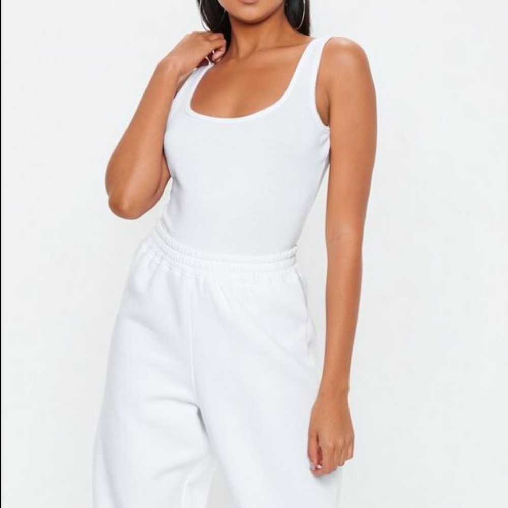 All white body suit